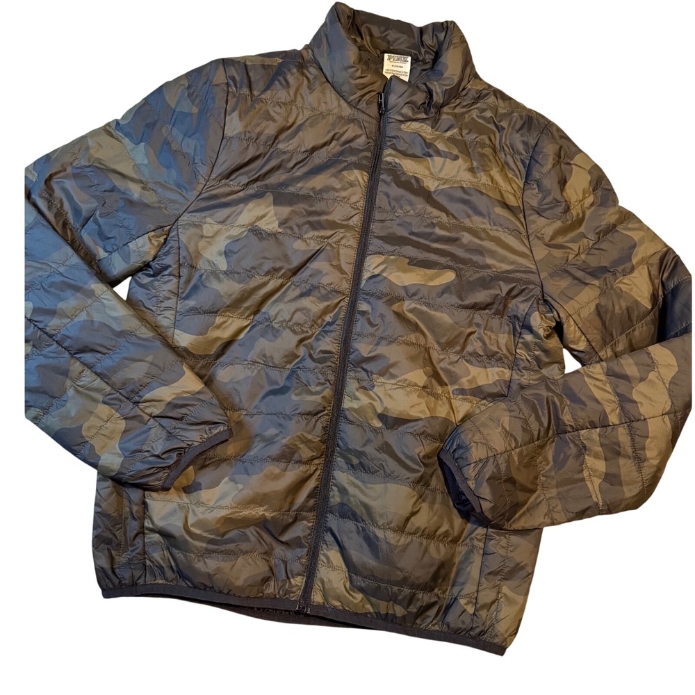 PINK Victoria's Secret Camo Puffer Jacket Lightweight Full Zip Women's Medium‎